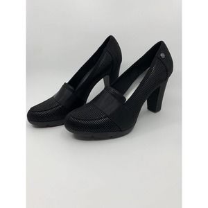 Anne Klein Women's Xray Sport Pump -Size 9 M Black 3" Block Heel